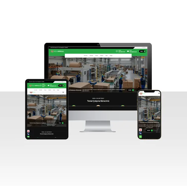 Koli ve Ambalaj Üretim Fabrikası Hazır Web Sitesi Paketi – Ege — ekran görüntüsü
