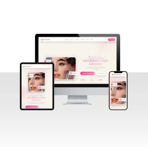 Randevu Sistemli Güzellik Salonu Hazır Web Sitesi Paketi — ekran görüntüsü