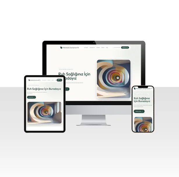 Randevu Sistemli Psikolog Danışmanı Hazır Web Sitesi Paketi — ekran görüntüsü